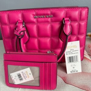 Michael Kors Sheila Satchel with Matching Cardholder